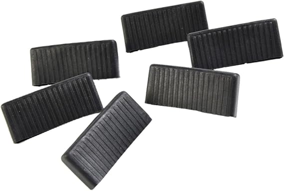 HpLive 6 Pieces Bed Slat Caps 65 mm Replacement Plastic End Caps for Metal Wood Leather Beds Day Beds Bunk Beds Black Bracket Sleeping Furniture Repair