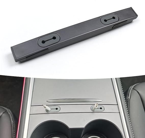 Carbar Tesla Model 3 2021-2023, Model Y 2019-2023 için USB Hub, Şarj Kablosu Yönetim Tutuculu Otomotiv Merkezi Konsol Kablo Düzenleyici, Tesla Model Y ve Model 3 Aksesuarları için İdeal