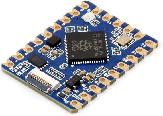 RP2350-Tiny Microcontroller Development Board Based on Raspberry Pi RP2350 Dual-core & Dual-architecture Chip, onboard FPC Connector, Adapting USB Type-C Port via Adapter Board