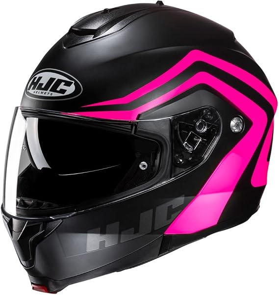 HJC C91N Nepos Modular Motorcycle Helmet Flip Front Touring Motorbike Lid Pink