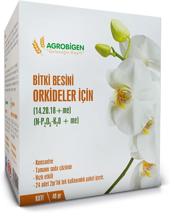 Orkideler için bitki besini(katı-2 gr x 24 adet)