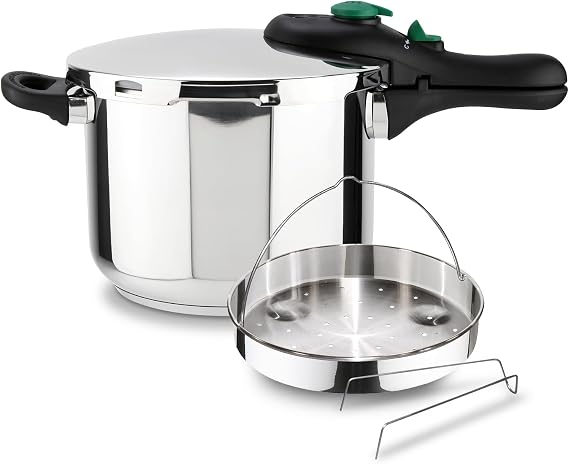 Magefesa DYNAMIC – Pack Express 5 Litres + Basket, 18/10 Stainless Steel, Energy Efficiency, All Types of Cookers, Induction