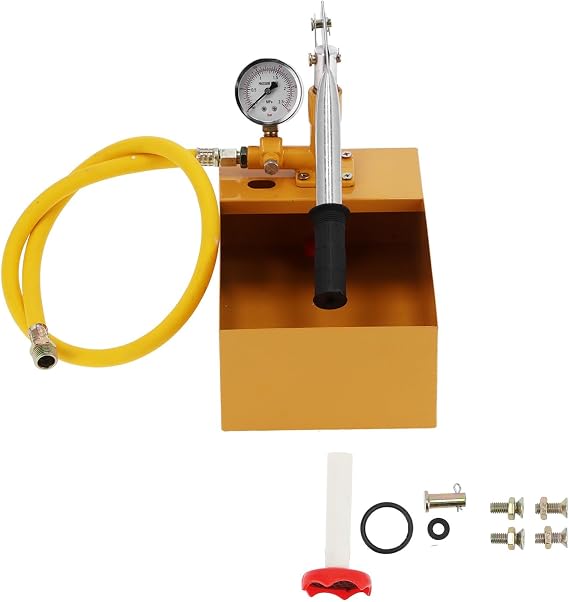Manual Pressure Test Pump 2.5Mpa Hydraulic Testing Equipment with Accurate Pressure Gauge for Construction Plumbing Pipe Systems
