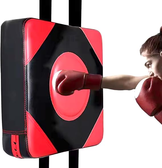 Wall Boxing Punching Pad 12x12x4" Silent Wall Punching Pad with Adjustable Height for Gym, Boxing Training, Gym-Goers and Office Workers | Pads