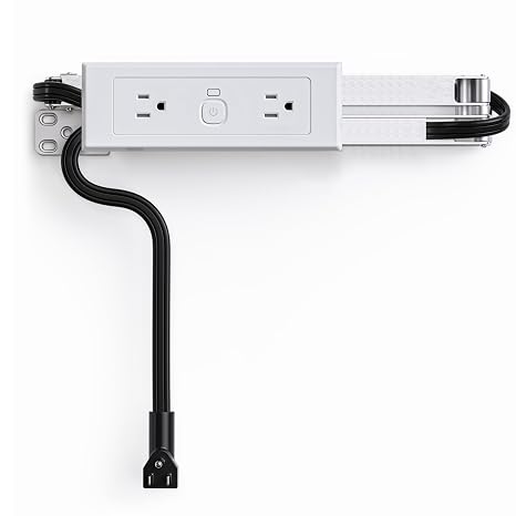 in-Drawer Outlet Kit, 2 AC Outlets, Power Switch with Overload Protection