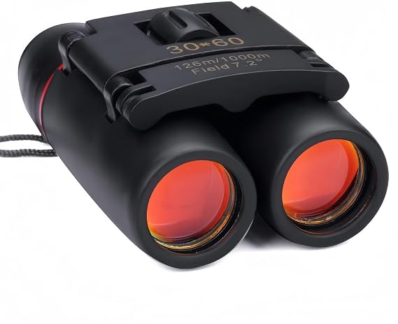 Portable Mini Binoculars, Foldable, Wide View Angle for Outdoor Bird Watching, Concerts, Travel, Hiking, Football Games