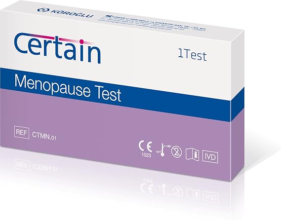 Certain Menopause Test Kit for Women 1 Test - Perimenopause Test Kit, FSH Test Menopause, Pre Menopause Test - Hormone Testing Kit Women, Menopause Tests for Accurate Results