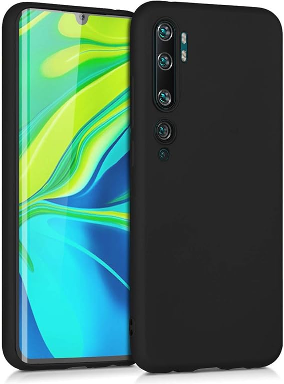 Microsonic Matte Silicone Xiaomi Mi Note 10 için Kılıf Siyah [Mi Note 10 ile Uyumlu Kılıf - Siyah]