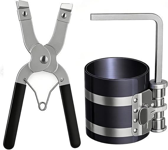 3"Piston Ring Compressor Tool,Adjustable Piston Installation Tool 53-175mm