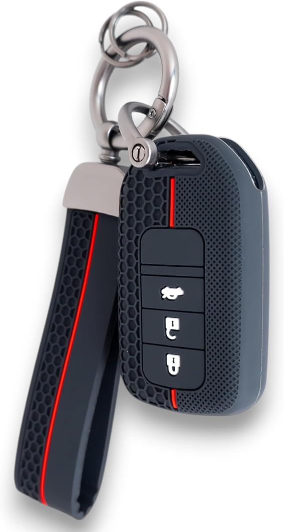 Key Cover Compatible with Honda Car Key Fob Case (3 Buttons)