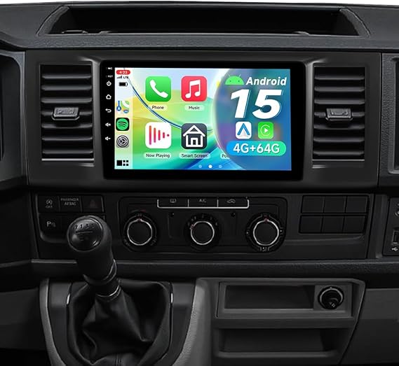 9" IPS Android 15 Car Stereo Radio for VW Transporter T6 2016-2021