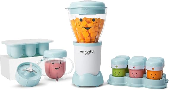 NutriBullet NBY-50100 Baby Complete Food-Making System, 32-Oz, Blue