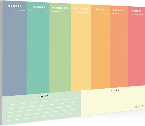 Weekly Planner - Ideal Task Organizer to Achieve Your Goals and Be More Efficient. Master Your Week and Multiply Your Productivity! | Original Gift | 100% Paper