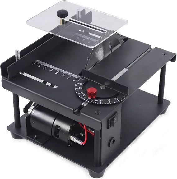 Mini Sliding Table Saw Kit Multifunction Woodworking DIY 8500r/min Cutting Bench Saw Household Precision Craft Cutting Tool