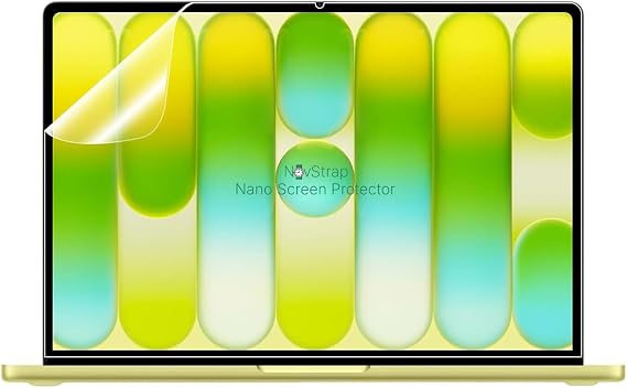 NovStrap MacBook Neo 13 inç A3404 (A18) ile Uyumlu Ekran Koruyucu Parlak Nano Film Ultra İnce HD