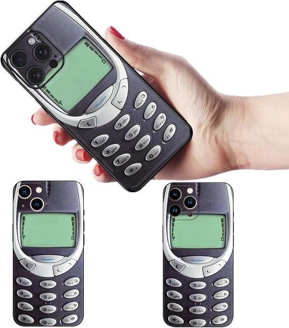 YHan iPhone 13 ケース対応 かわいい 3D 面白い ソフト シリコン レトロ スタイリッシュ デザイン スキン カバー ケース.Nokiaと互換性があります。クールな女性とトレンディな男性のために特別に設計されたパーソナライズされた電話ケース