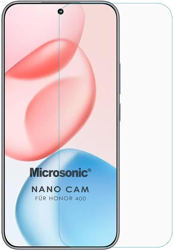 Microsonic Honor 400 Nano Glass Cam Ekran Koruyucu [Honor 400 ile Uyumlu Ekran Koruyucu - Şeffaf]