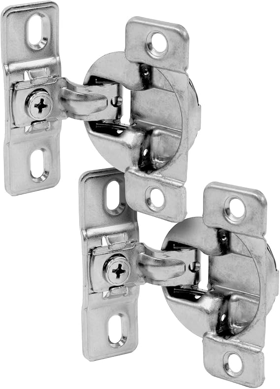 Self-Closing Optimat Plus 4 FM Special Hinges (2-Pack) for Hettich 6878464096, 9072548 Multicolor (35mm Cup, 11mm Depth, 2.5mm Distance,gt;13mm Doors)