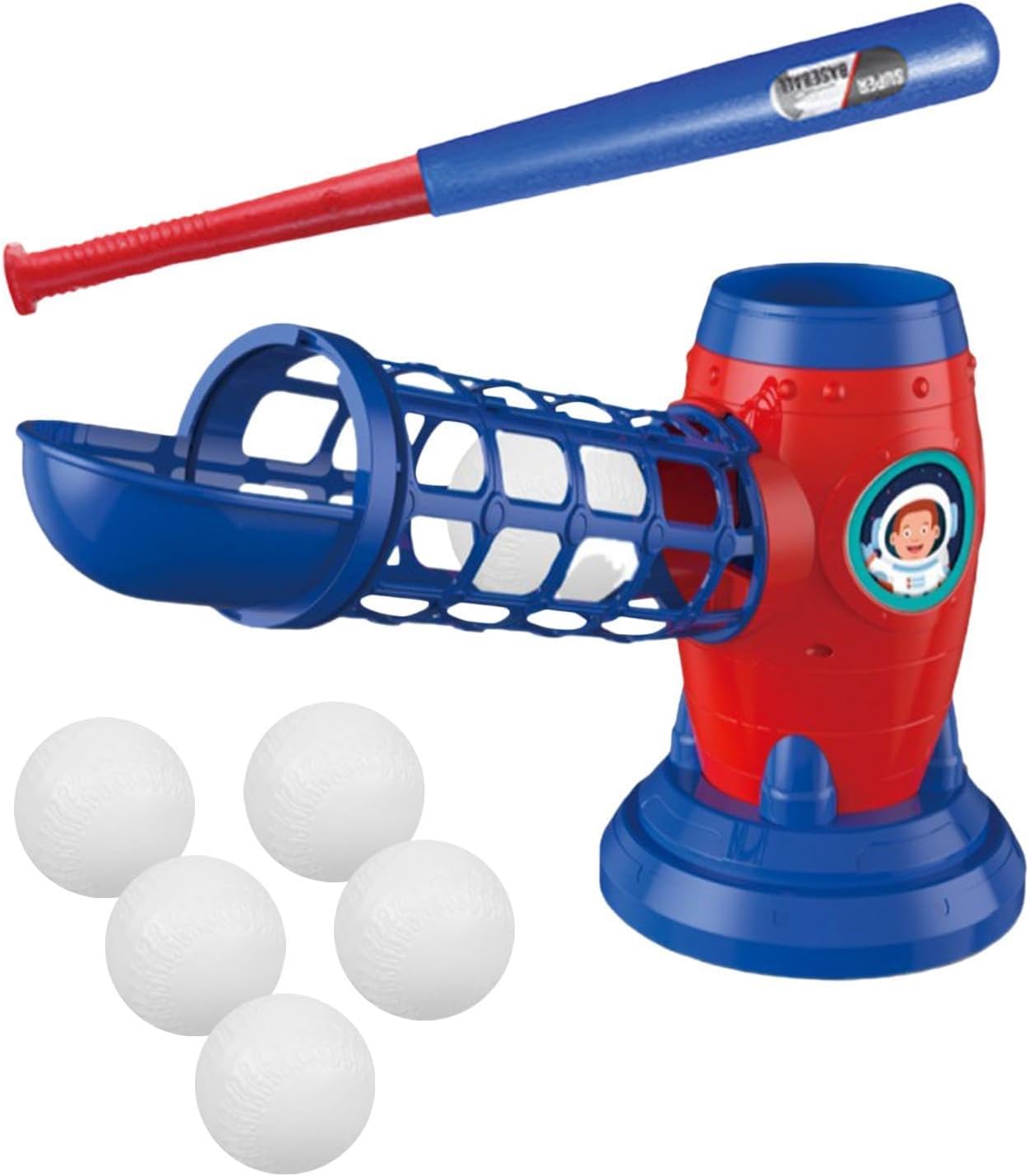 Pitching Machine For Kids - Adjustable Ball, Automatic Ball Feed System | Consistent Swing Training Device, Angle Control Baseball Practice Unit, Softball Hitting Drill Equipment