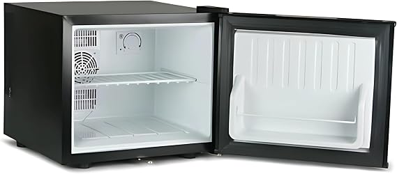 bar@drinkstuff ChillQuiet 17L Whisper‑Quiet Mini Fridge – Lockable Compact Table Top Cooler, 22 Can Capacity, Drinks & Snacks Storage for Bedroom, Office, Study, Beauty or Medicine [Energy Class G]