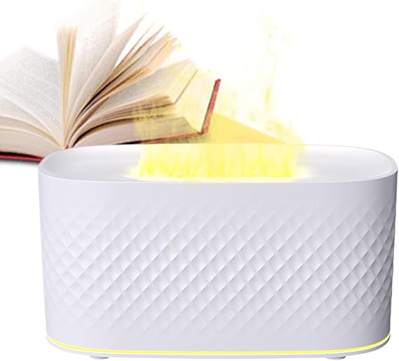 Flame Diffuser Humidifier, Fire Scent Diffuser, 4.5W Bonfire Effect Diffuser, Electric Colorful Compact Continuous Intermittent Spray Diffuser, Relaxing Portable Scent Diffuser For Home, Studio, Spa