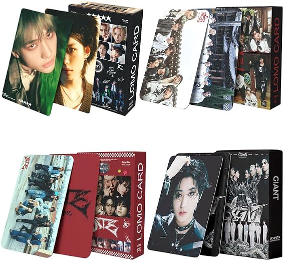 Korean Boy Band Photocards, 4 Pack/220 Pcs Korean Boy Band Cards
