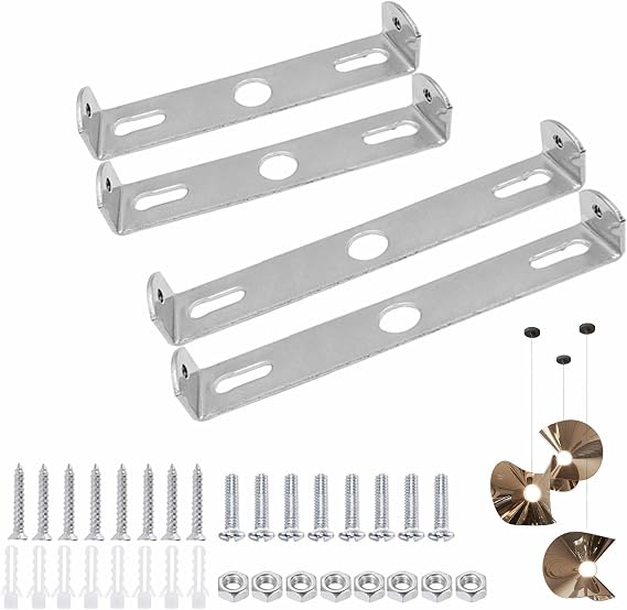 2 Set Light Fixture Mounting Bracket Plate Steel Crossbar,Ceiling Fixture Light Fixtures Bracket,Ceiling Lights Plate Kit [Energy Class A]