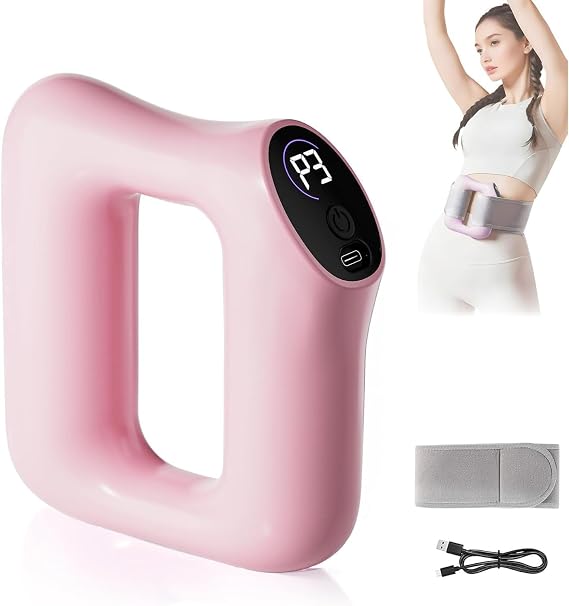 Multifunctional Full-Body Fascia Ring Adjustable Modes Electric Fascia Massager Fascia Blaster Massage Tool with 1.5m Strap for Deep Massage, Fat Burning Muscle Knot Recovery & Relaxtion Massager
