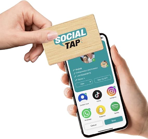Bamboo Virtual NFC Business Cards | NFC and QR Business Cards | Wooden Business Cards | NFC Business Cards | No Monthly Charges