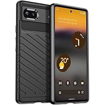 Microcase Google Pixel 8 Thunder Series Shockproof Silicone Case - Black AL3421