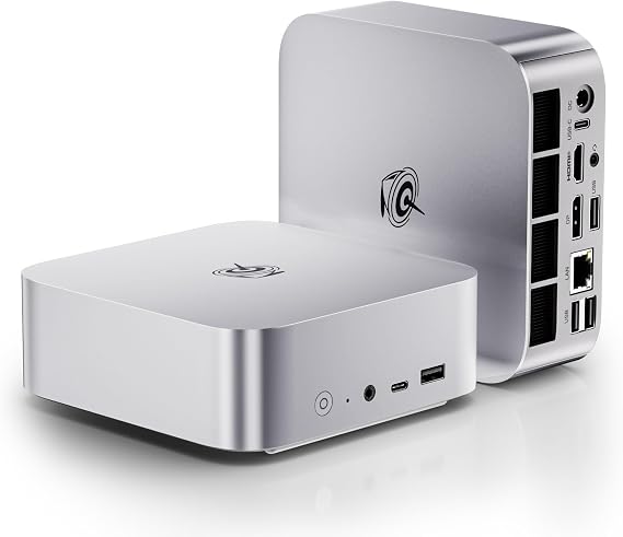 Beelink Mini PC SER8, AMD Ryzen 7 8745HS(8C/16T, up to 4.9GHz), 32GB DDR5 RAM 1TB M.2 PCIe4.0 SSD, 4K Triple Display, USB4, HDMI2.1, DP1.4, BT5.2, WiFi6, 2.5G LAN, Mini Gaming Computer Win11 Pro