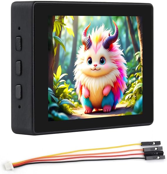 Waveshare RP2350 2.41inch AMOLED Touch Display Development Board, 450 x 600 Pixels, QSPI Interface, Dual-core & Dual-Architecture Design, Accelerometer and Gyroscope Sensor, with Case