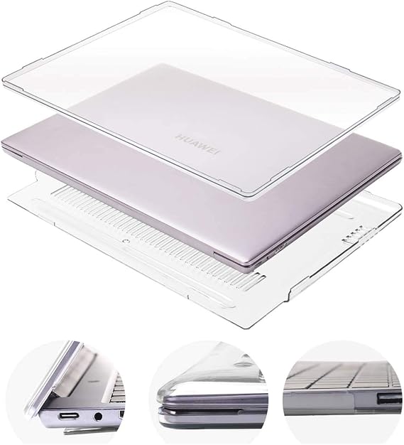 for HUAWEI Huawei Matebook D14 2020 / Honor MagicBook 14 Laptop,Shockproof Plastic Laptop Case Full Protective Hard Shell (Clear)