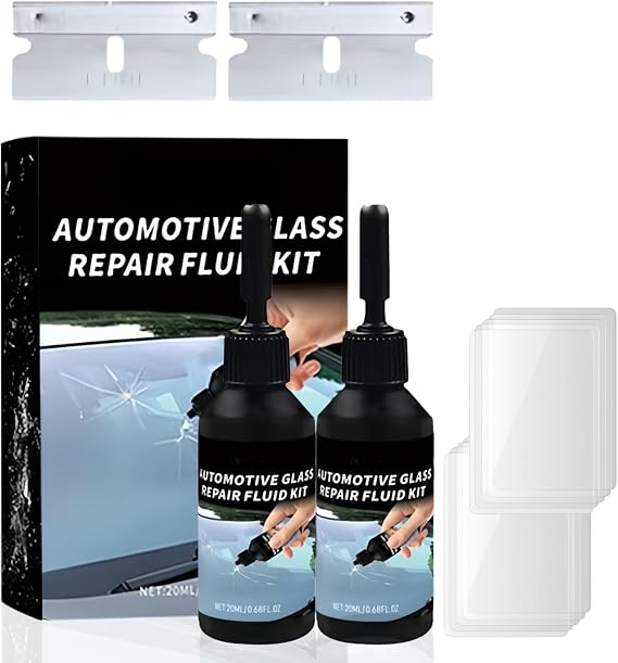 Windshield Repair Tool,Quick Cracked Glass Repair Kit for Crack Types
