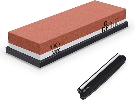 DDF IohEF Sharpening Stone 1000/6000 Grit, 2-in-1 Double-Sided Sharpener