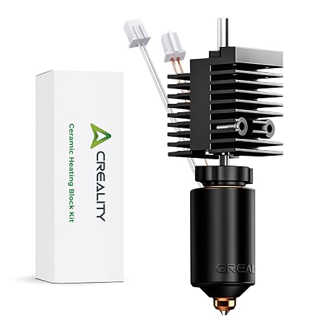 Creality Official K2 Ceramic Heating Block Hotend Kit, with Quick-swap Nozzle Kit, Supports 350°C High Temperature, All-Metal Integrated Design Extruder Hotend Kit for 3D Printers K2
