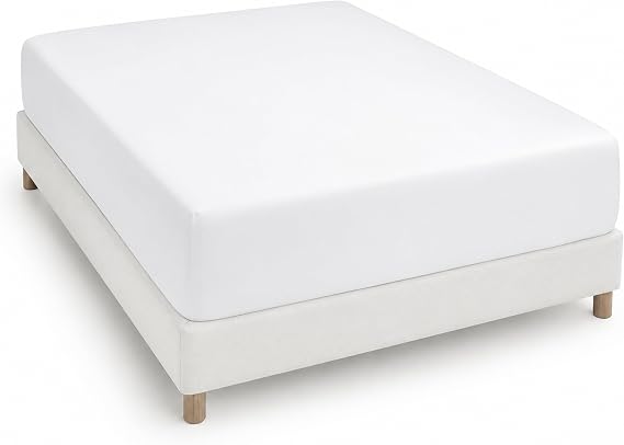 Degrees Home Collection - Fitted Sheet 150 x 190 x 33 cm - Polyester Microfibre, Oeko Tex Quality, Toxic Free, Super Soft - White