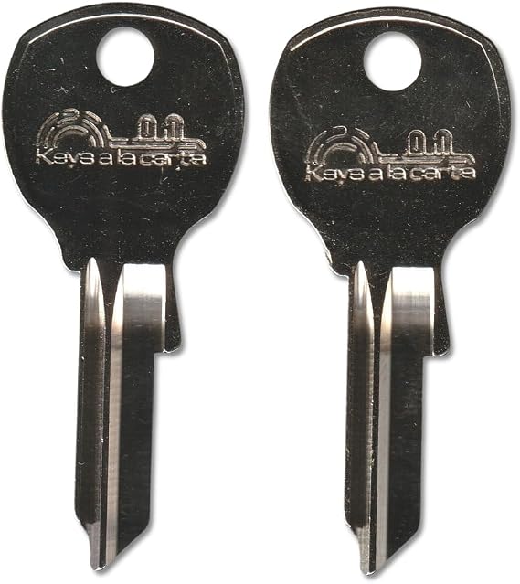 808 Pair (2) Replacement Keys – Cut to Code on NA14 Blank for Diebold, National, Sargent & Greenleaf, Anderson Hickey, CompX, Jofco, Olympus Locks | KEYSALACARTE