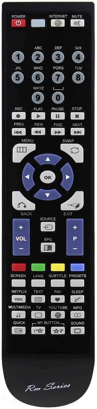 RM Series Replacement Remote Control for Marks-and-spencer MS1997F-LED
