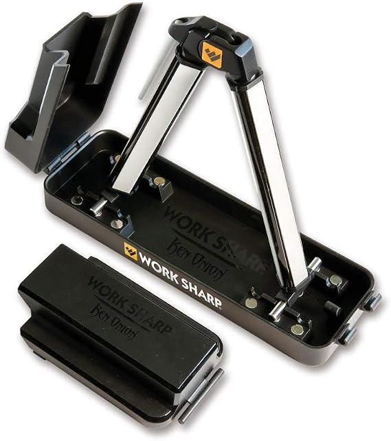Work Sharp Angle Set Bıçak Bileyici, kaba elmas bileme yüzeyi ve seramik zımpara yüzeyi, siyah renkte, 24,80 cm