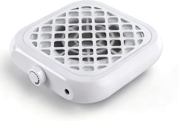 Nail Dust Collector Mini Vacuum Extractor with 30 Filter Pads