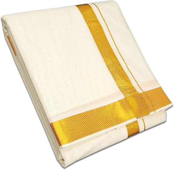 Pure Cotton Dhoti for Men South Indian Veshti Traditional Lungi Dress For Men
