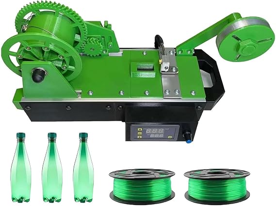 3D Printer Filament Maker Machine, Desktop Extruder for DIY Projects, Digital Temperature Control, Recycles PET Bottles, Compact Design for Home Use