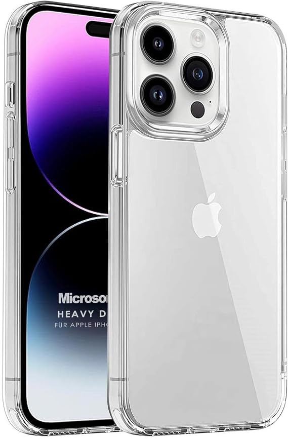 Microsonic Apple iPhone 14 Pro Max için Kılıf Heavy Drop Şeffaf [iPhone 14 Pro Max ile Uyumlu Kılıf - Şeffaf]