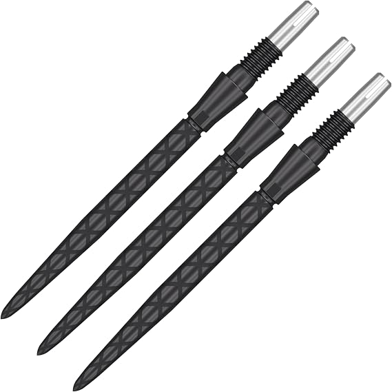 TARGET Darts スイスポイント ストームダーツポイント - ダイヤモンド ブラック、30mm チップ3個セット – ダーツポイントの変更、プロフェッショナルダーツアクセサリー、交換可能なスチールチップダーツポイント