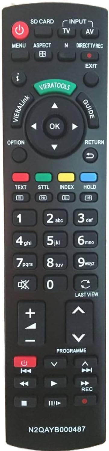 N2QAYB000487Remote Control for Panasonic TV| for Panasonic Viera Remote