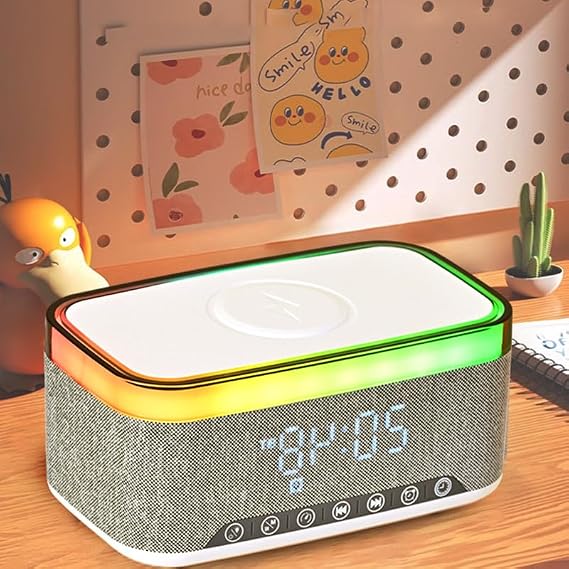 Sunrise Alarm Clock, Wake Up Light with White Noise Machine, 30 Soothing Sounds & 110dB Backup Alarm, Adjustable Night Light for Bedroom, Ideal for Heavy Sleepers, Adults, Kids - Modern Slee