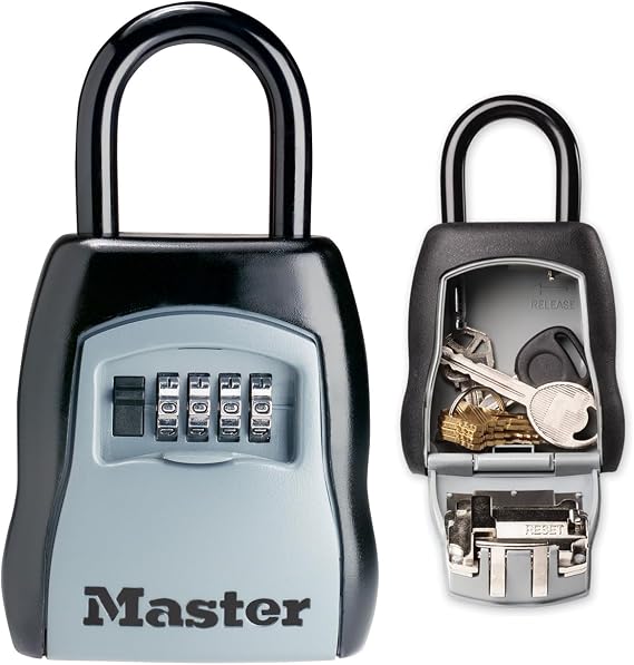 Master Lock Key Safe with Shackle External 15.7 x 9 x 4 cm Key Safe