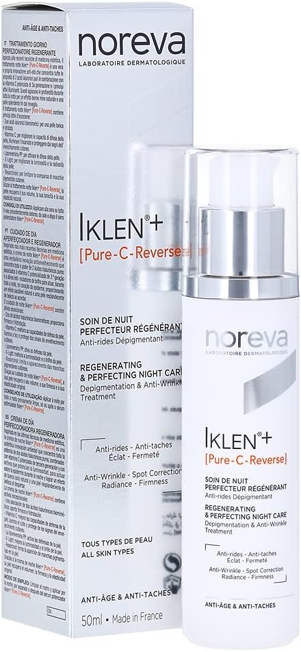 NOREVA NOR002647 Iklen + Pur C Rev Night Cream 50 for Adults, Ideal for Hydration, Nourishment and Skin Care