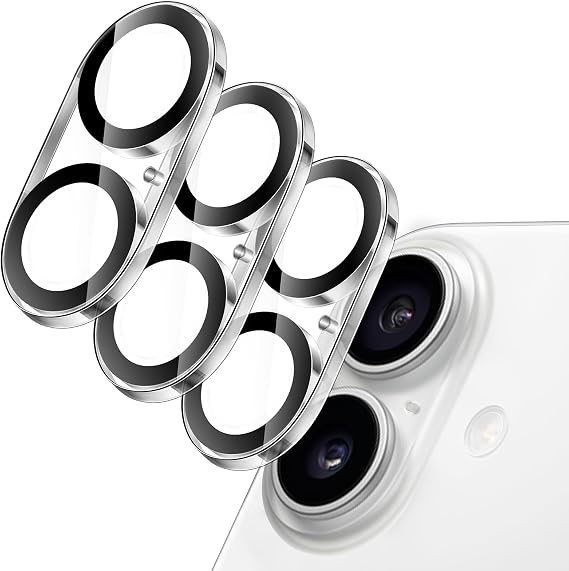 JETech Camera Lens Protector for iPhone 17, Clear, 3-Pack